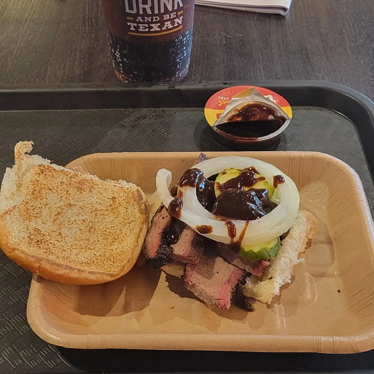 Sliced Brisket Sandwich