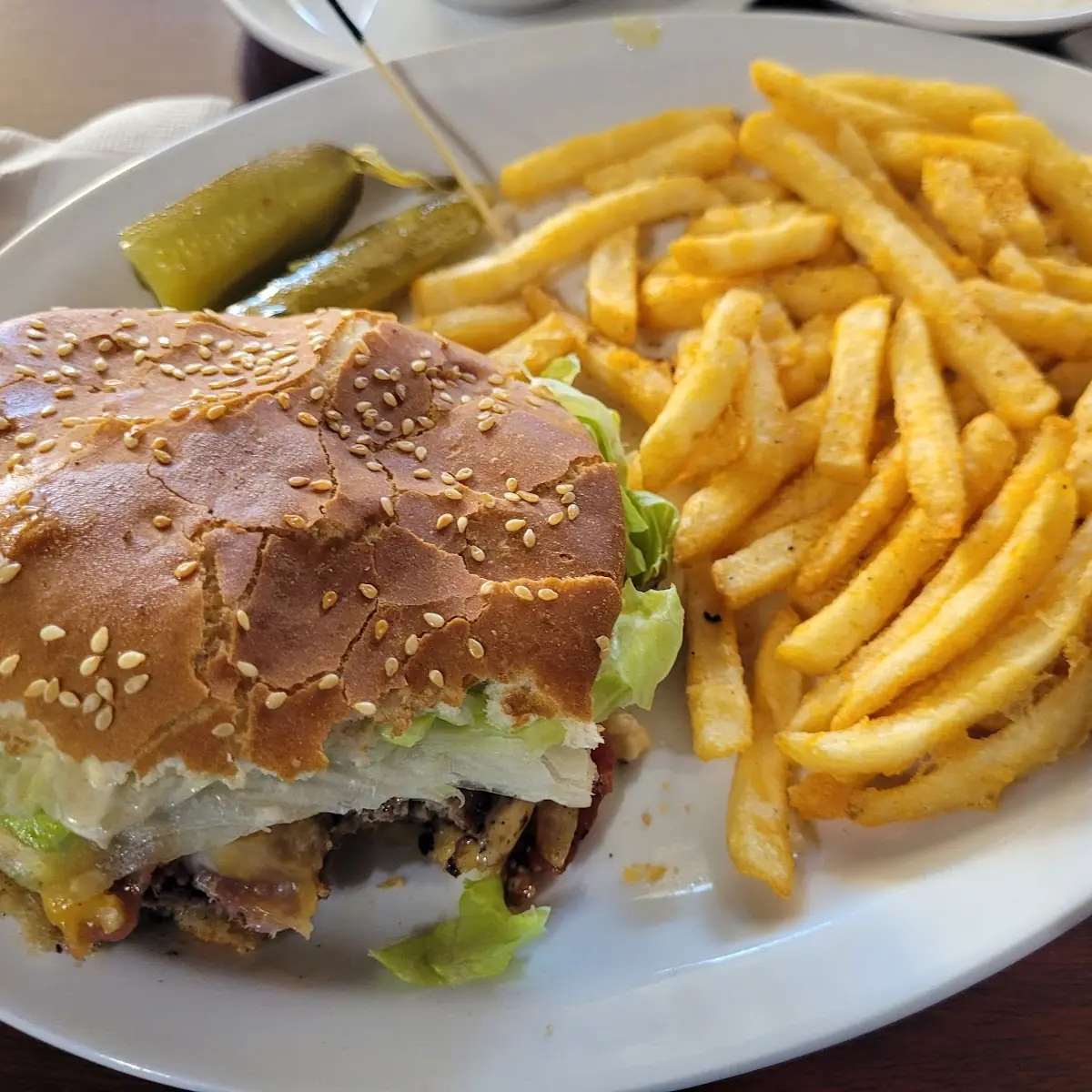 Odeo Burger and Friesr
