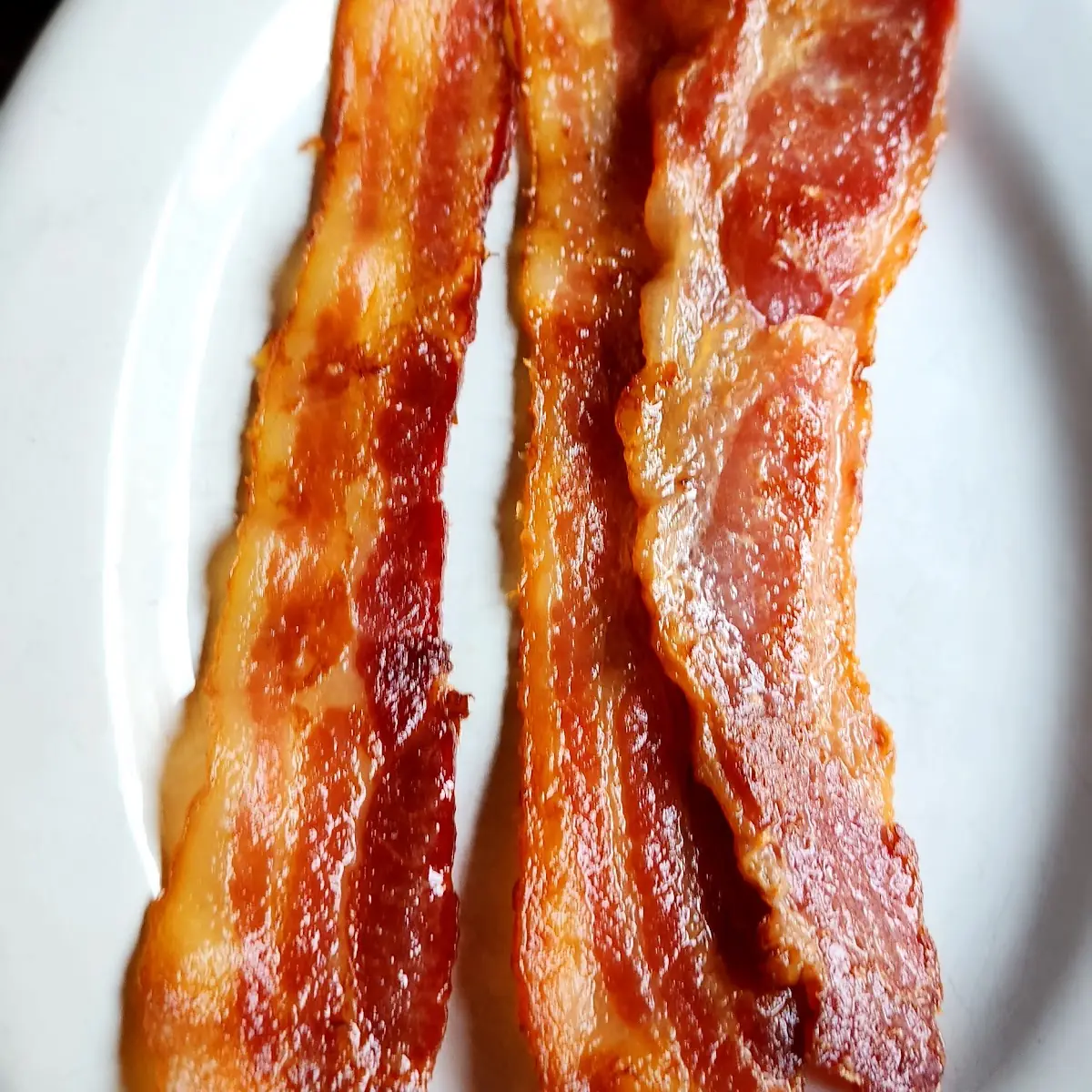Three Strips of Thick-Sliced Bacon