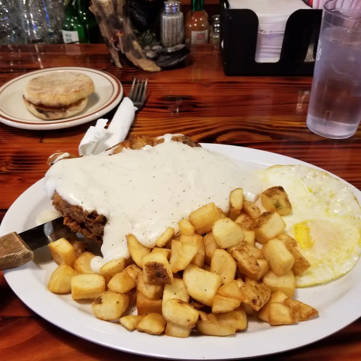 Country Fried Steak and Eggs