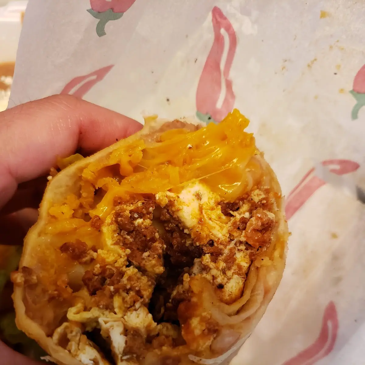Chorizo Breakfast Burrito