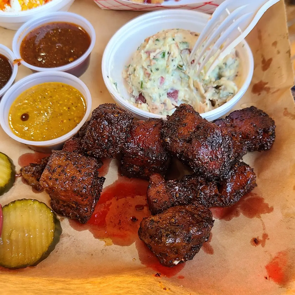Burnt Ends and Potato Salad