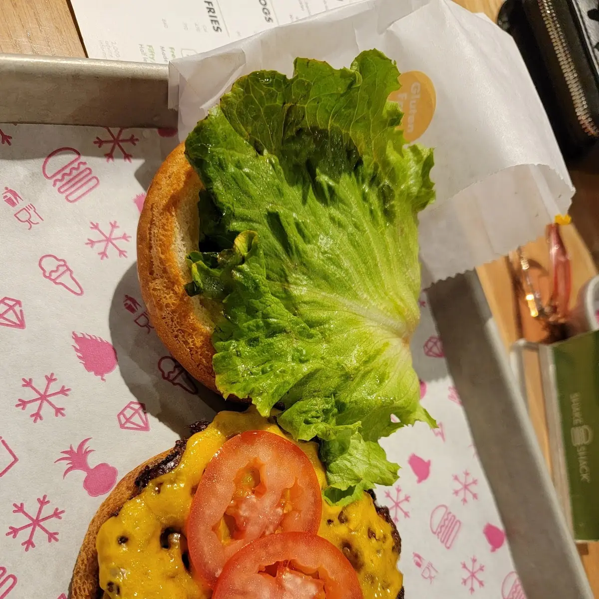 Cheeseburger on Gluten Free Bun