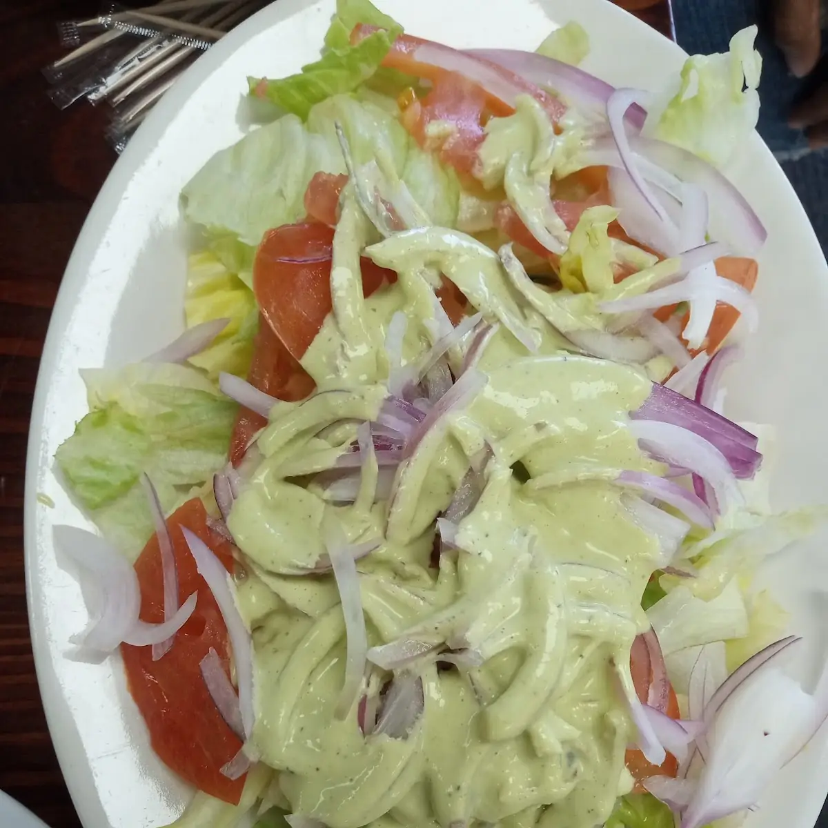 Side Salad with Dressing