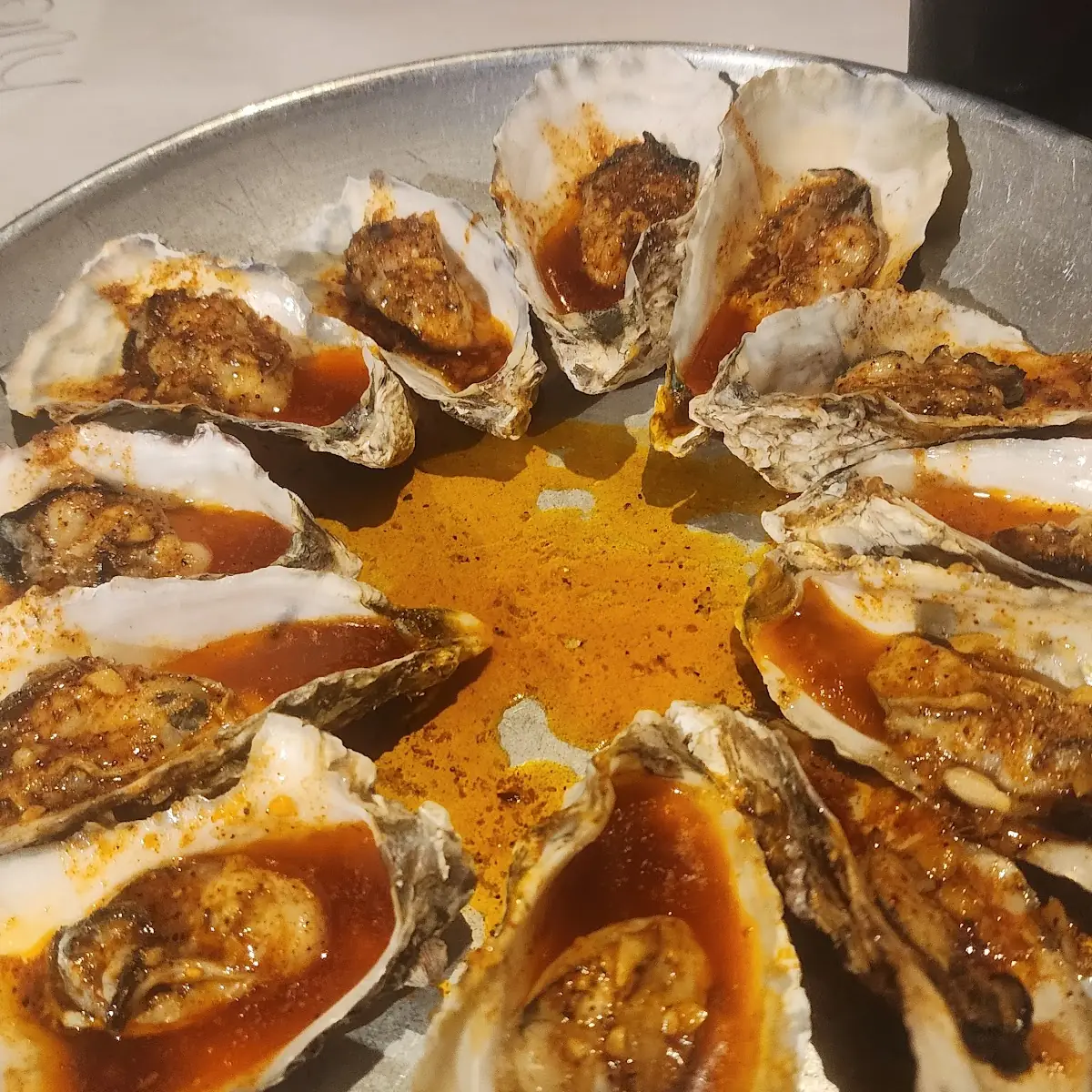 Oysters Steamed Medium with Juicy Mild Sauce