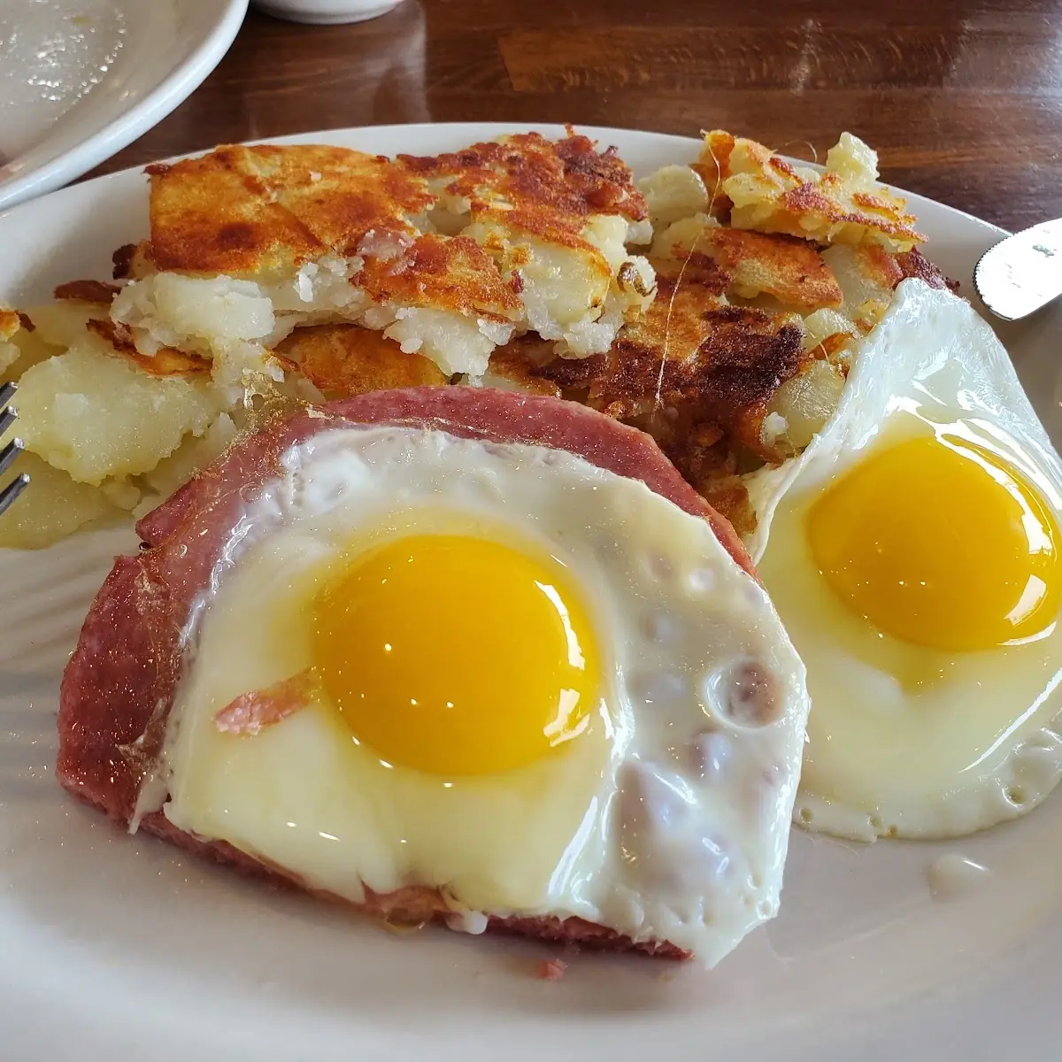 Ham Steak & Eggs