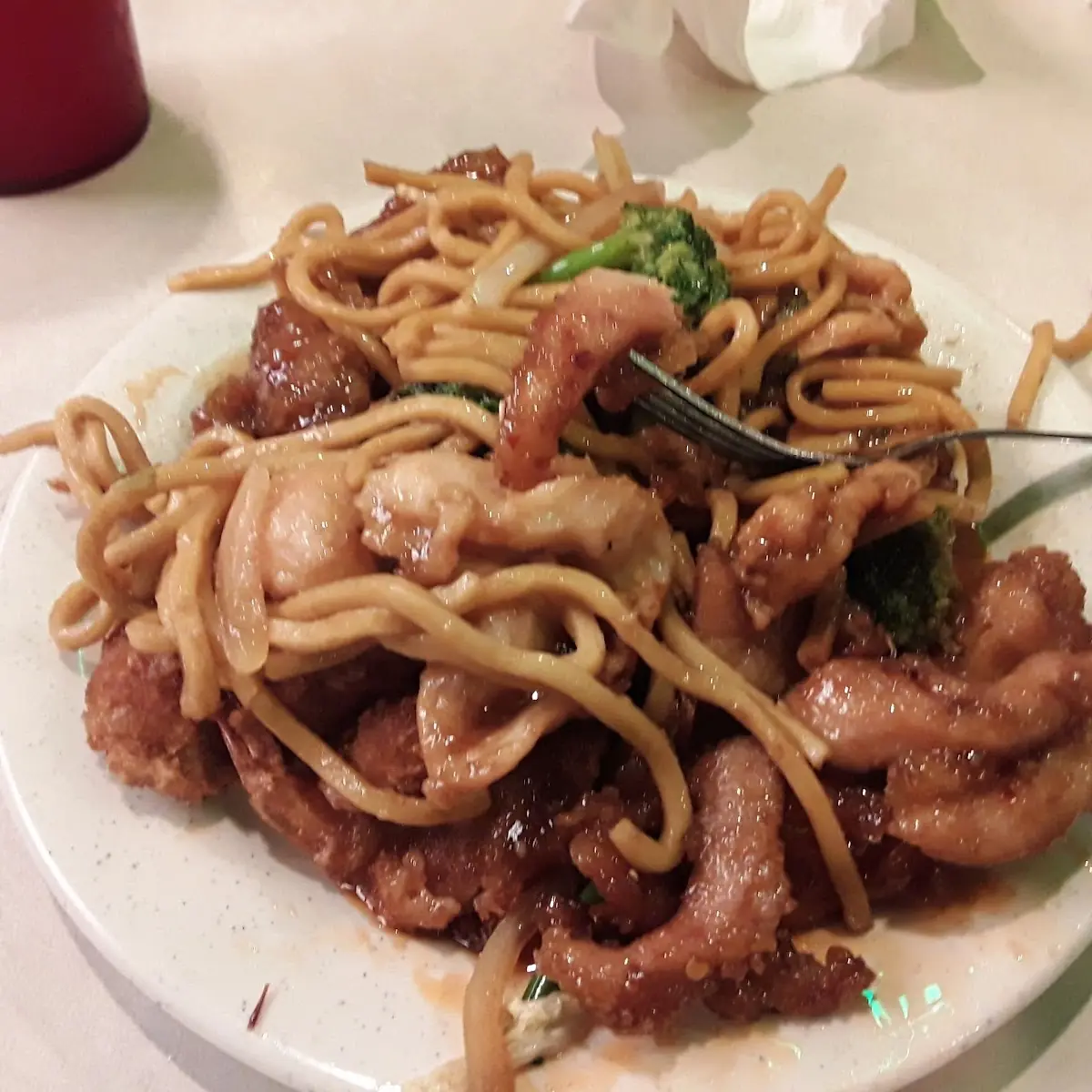 Beef Lo Mein Combination Plate