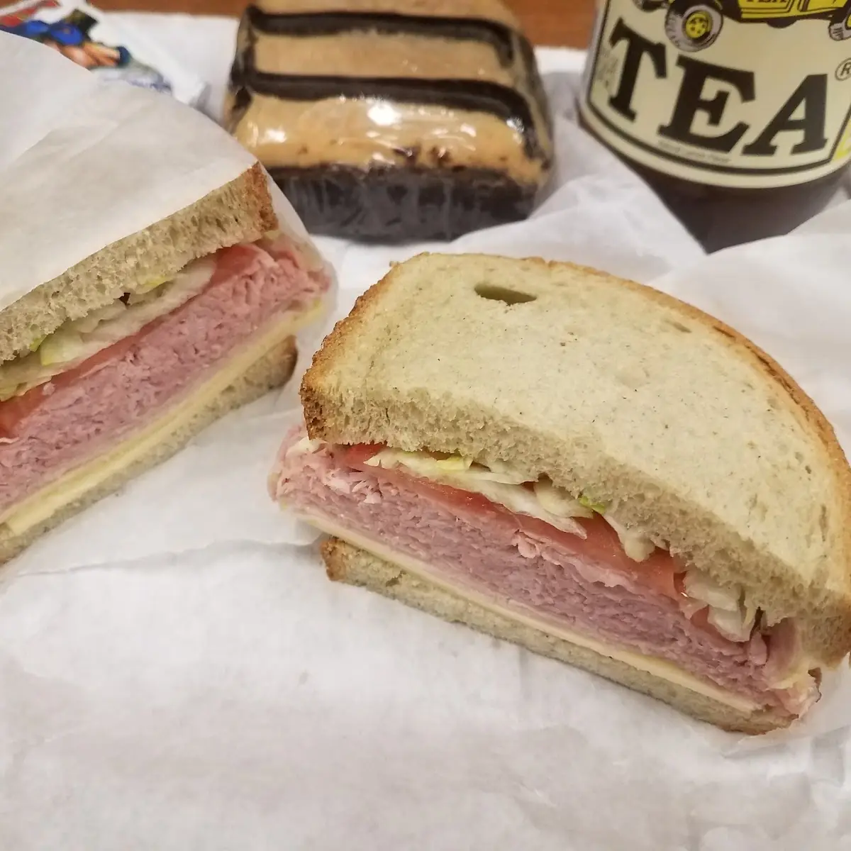 Ham & Swiss on Rye