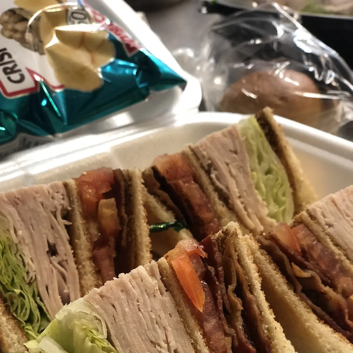 Turkey Bacon Club Sandwiches