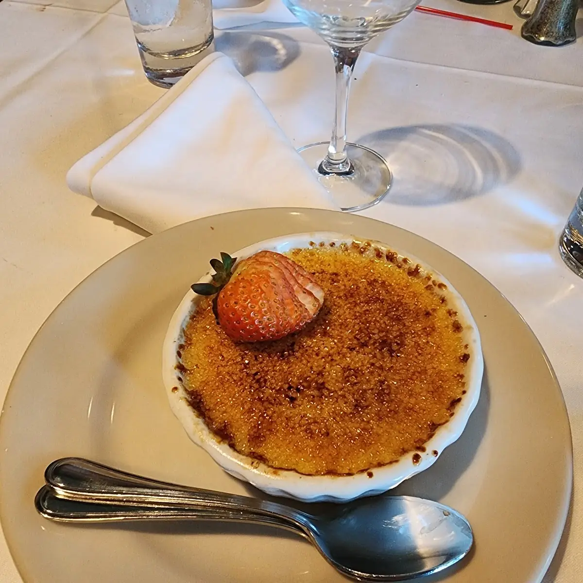Crème Brulee with Torched Sugar