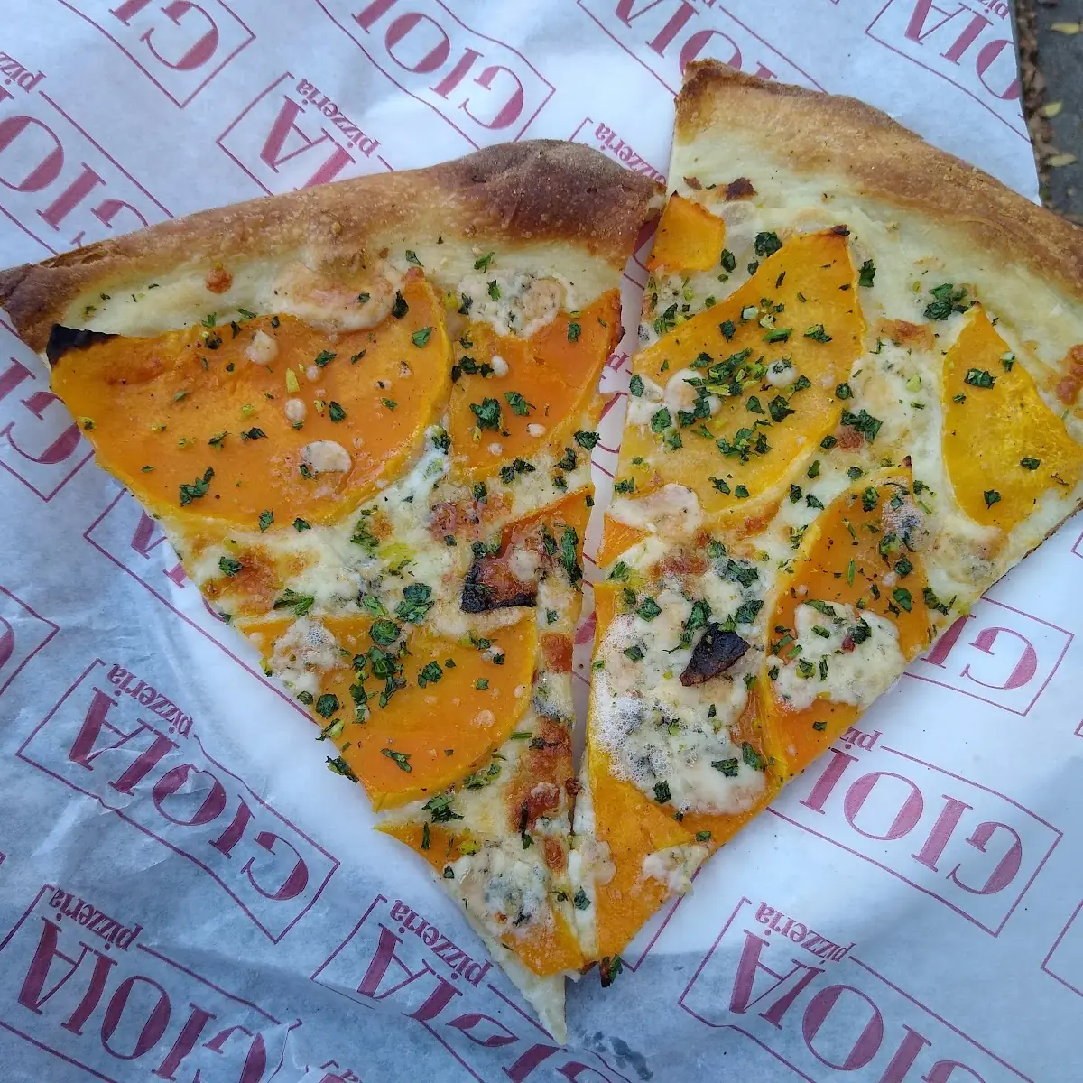 Butternut Squash Pizza with Blue Cheese