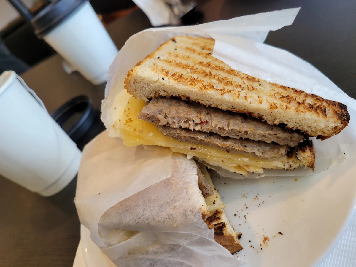 Breakfast Sandwiche Sausage Egg and Cheese