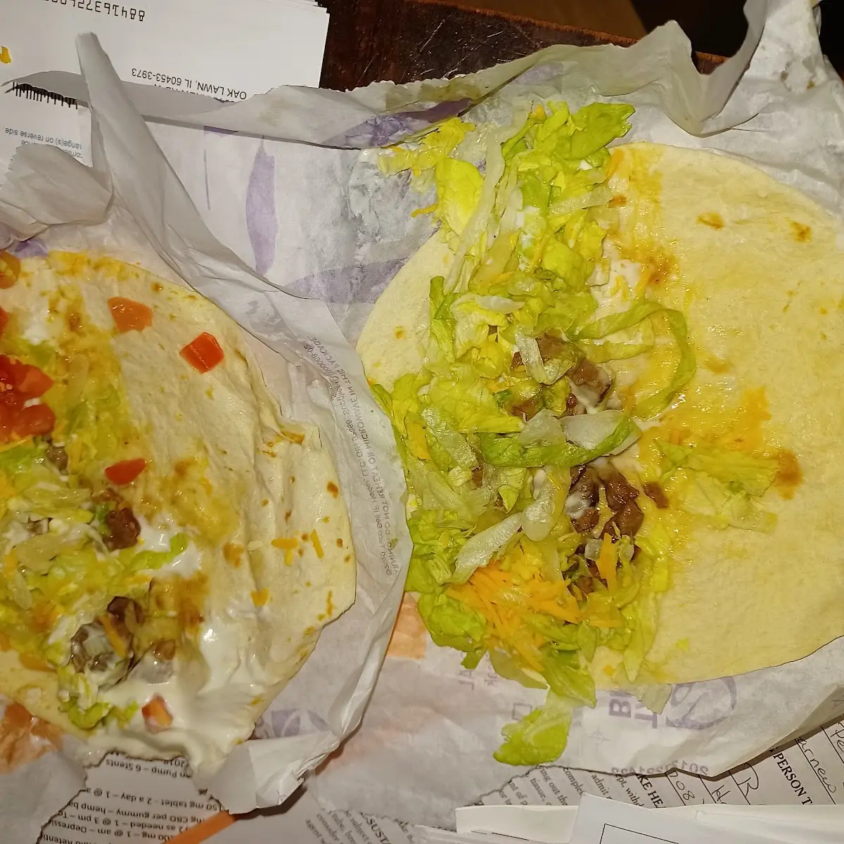 Soft Shell Steak Supreme Tacos Minus Food