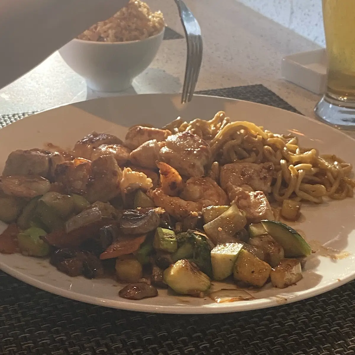 Hibachi Chicken and Shrimp Fried Rice