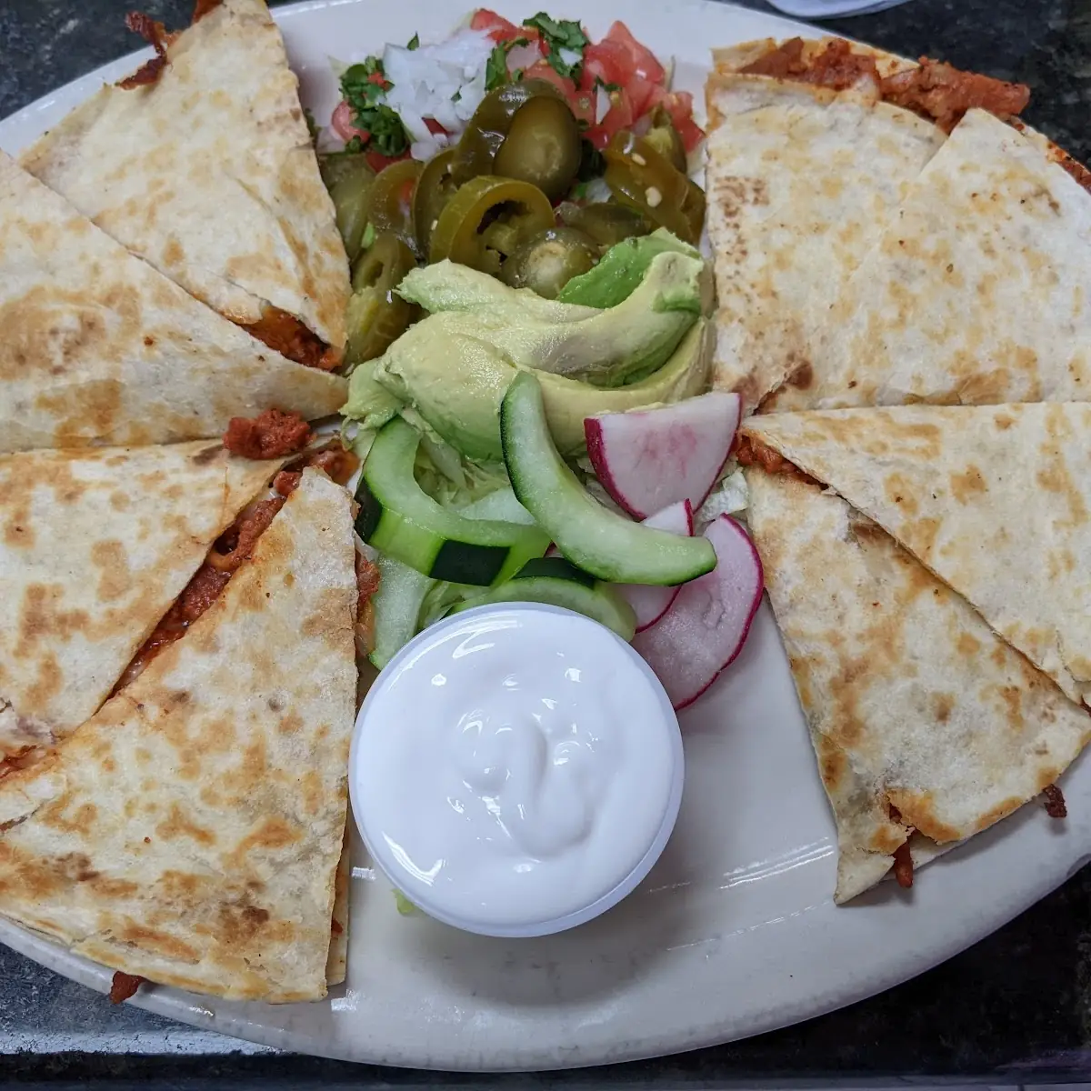 Pastor Quesadilla