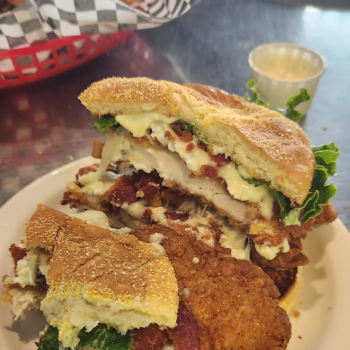 Blue Cheese Crispy Chicken Sandwich
