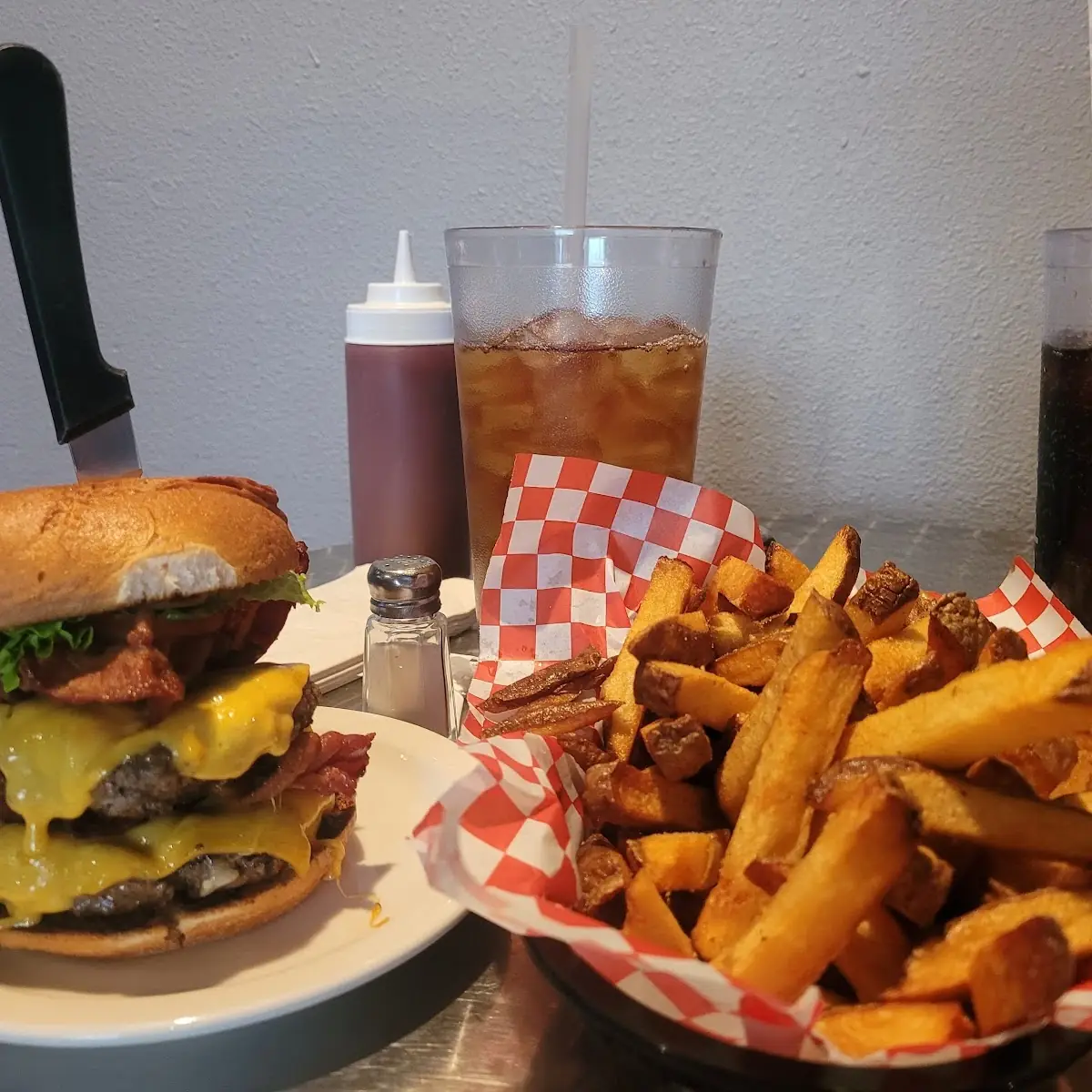 Double Cheeseburger with Bacon