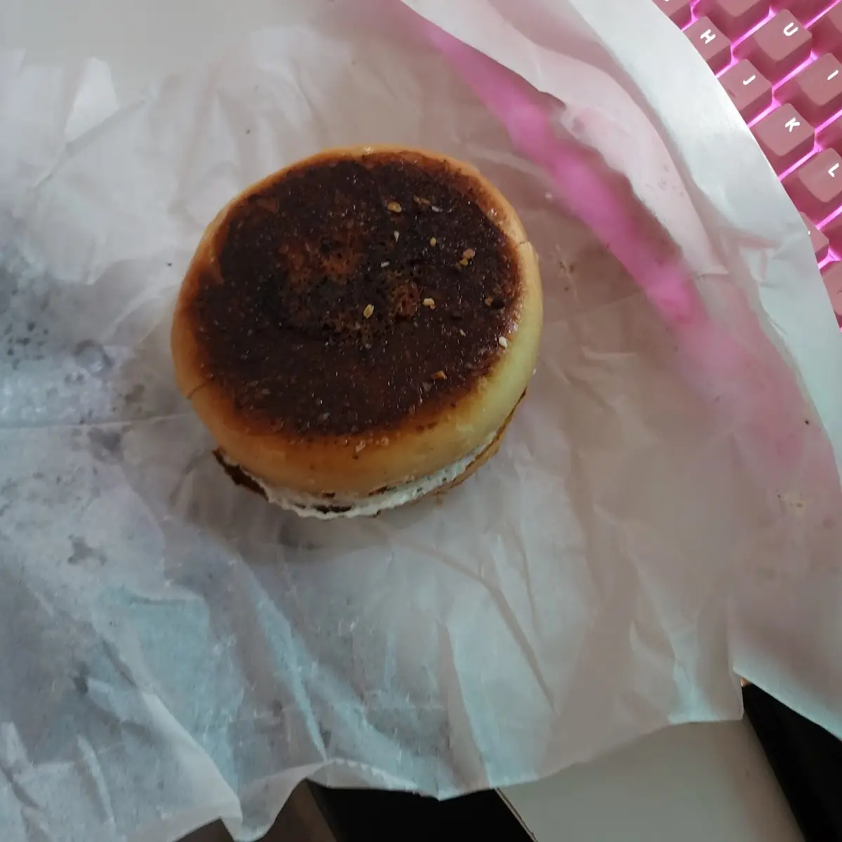 Asiago Bagel with Cream Cheese