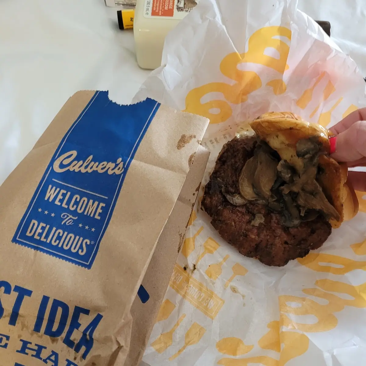 Mushroom Swiss Burger