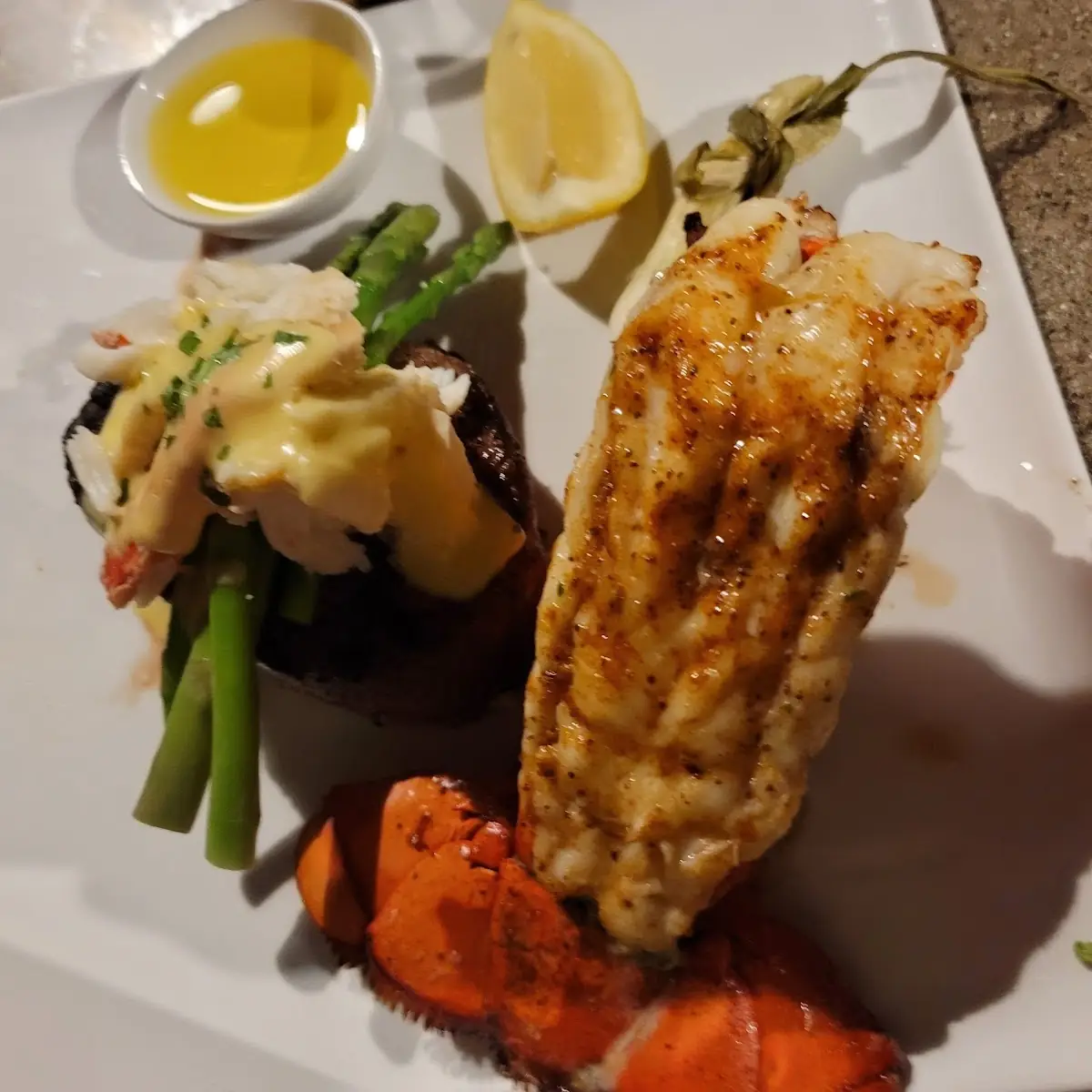 Filet Mignon and Lobster Tail