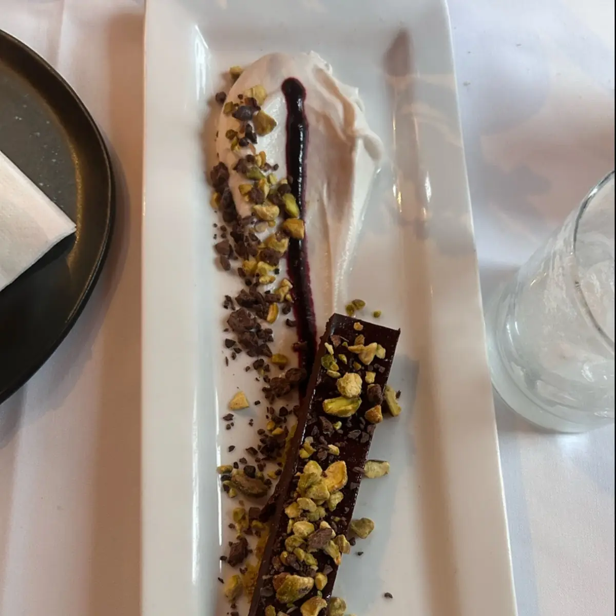 Chocolate Pistachio Tart