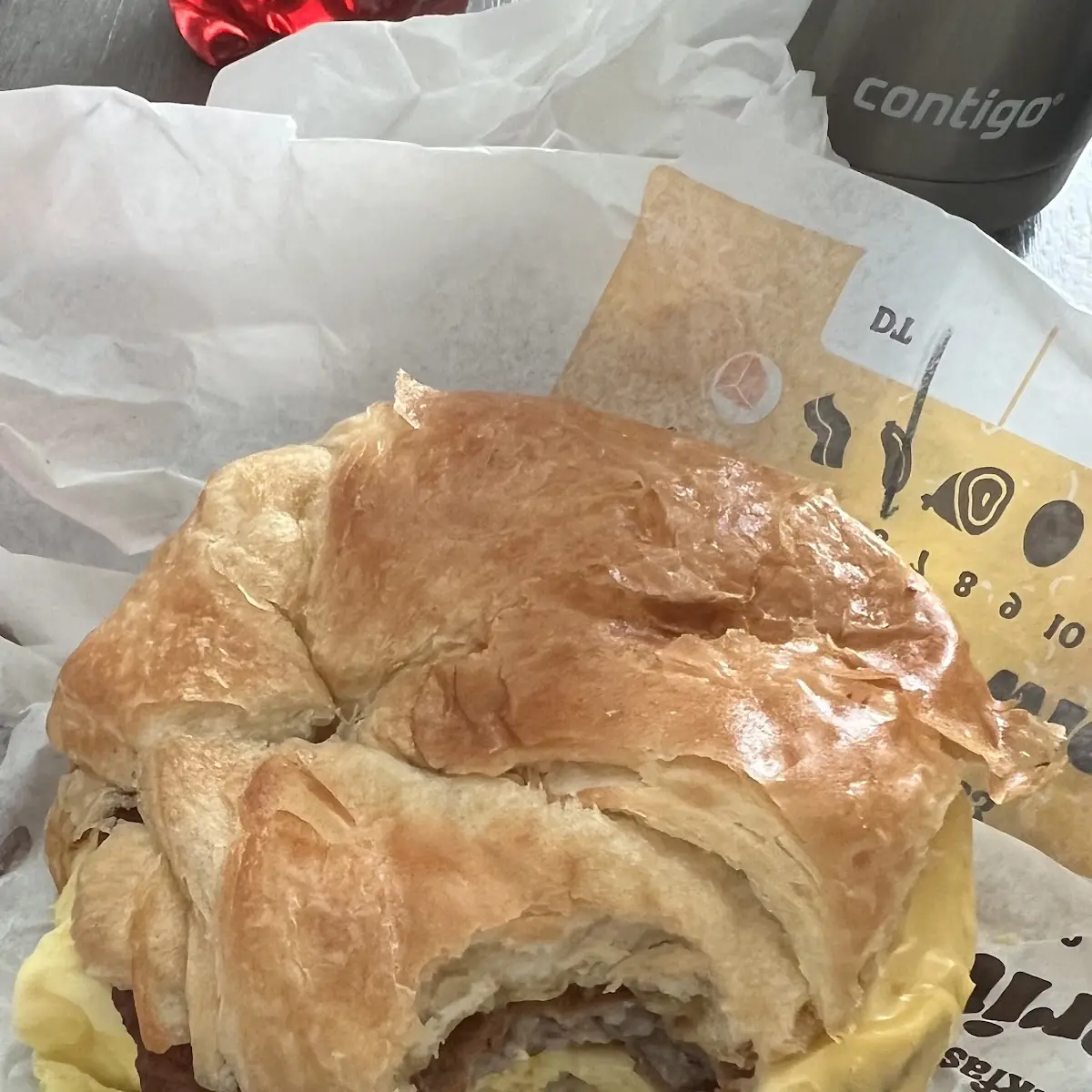 Sausage Egg and Cheese Croissant