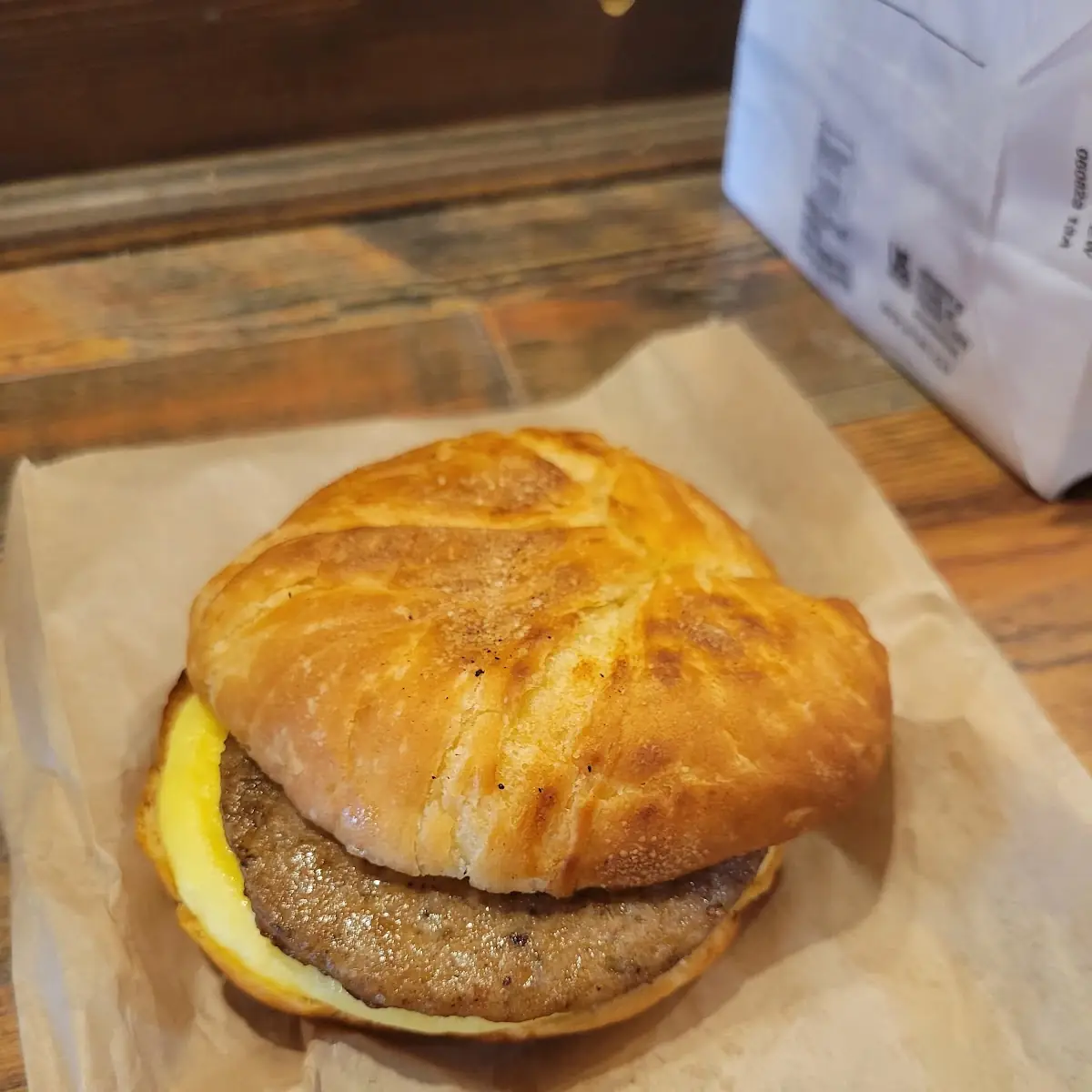 Sausage Egg and Cheese Croissant