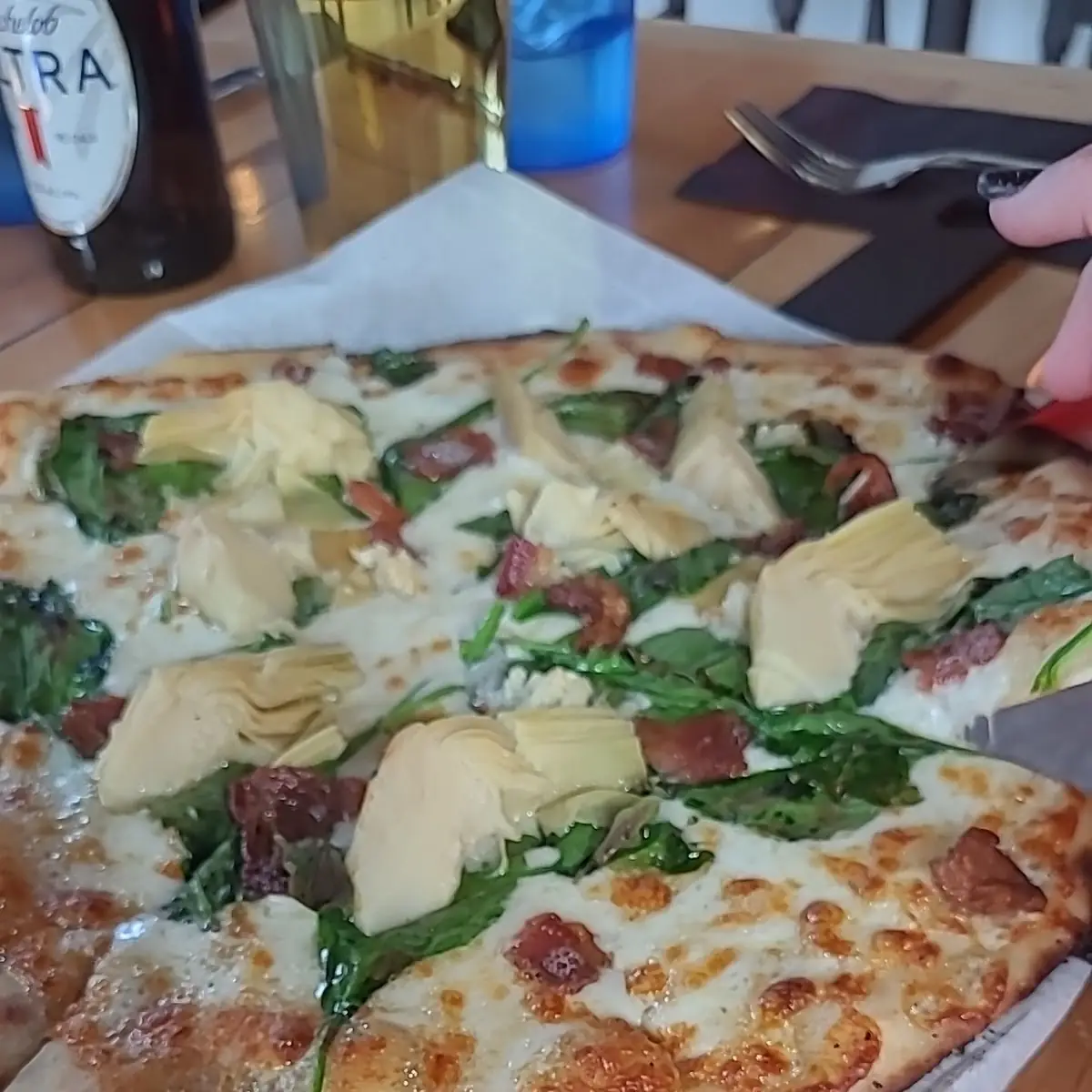 Spinach Artichoke Pizza