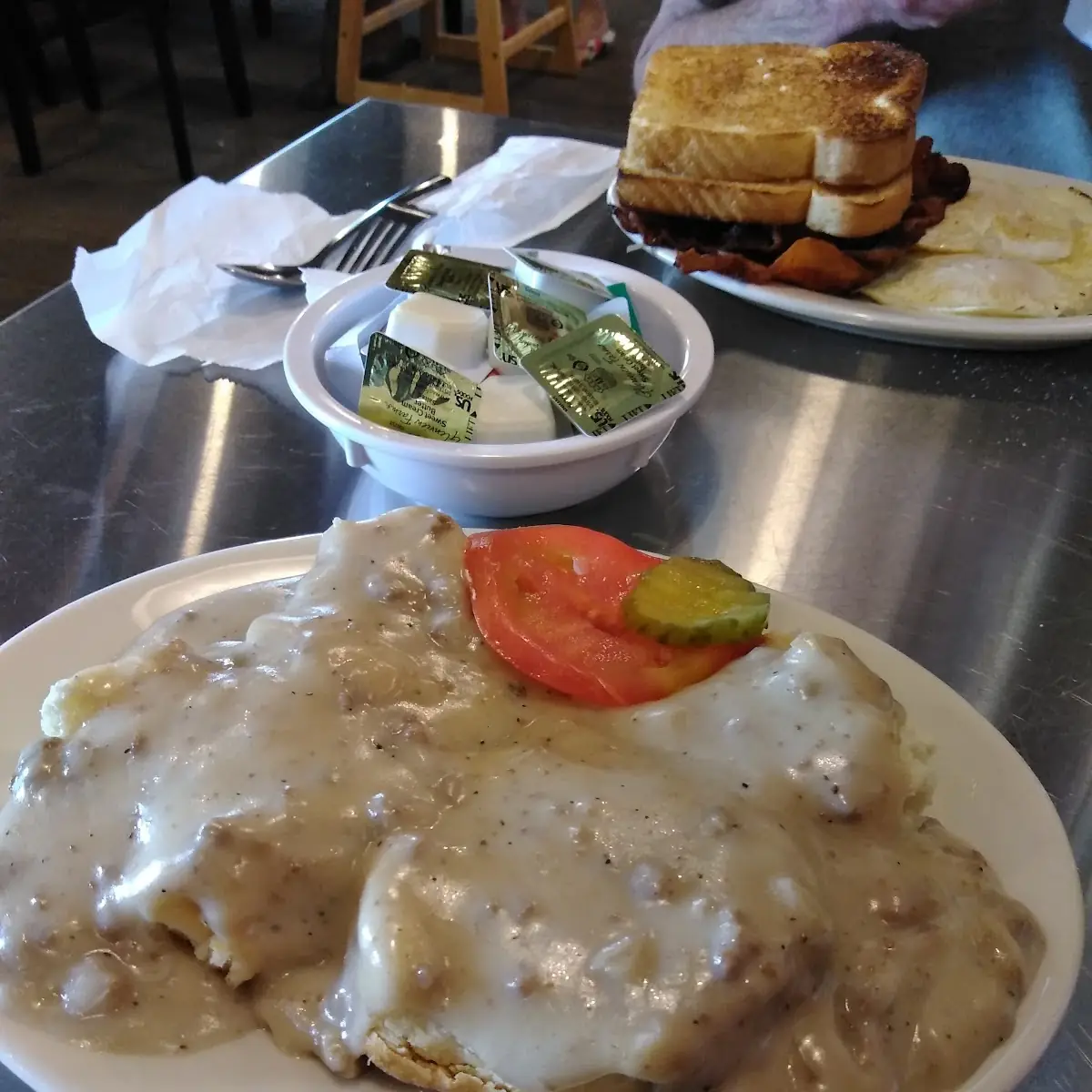 Sausage Gravy and Biscuits