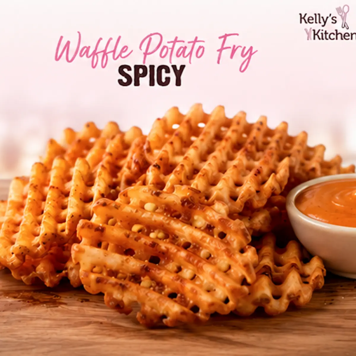 Waffle Potato Fries Spicy