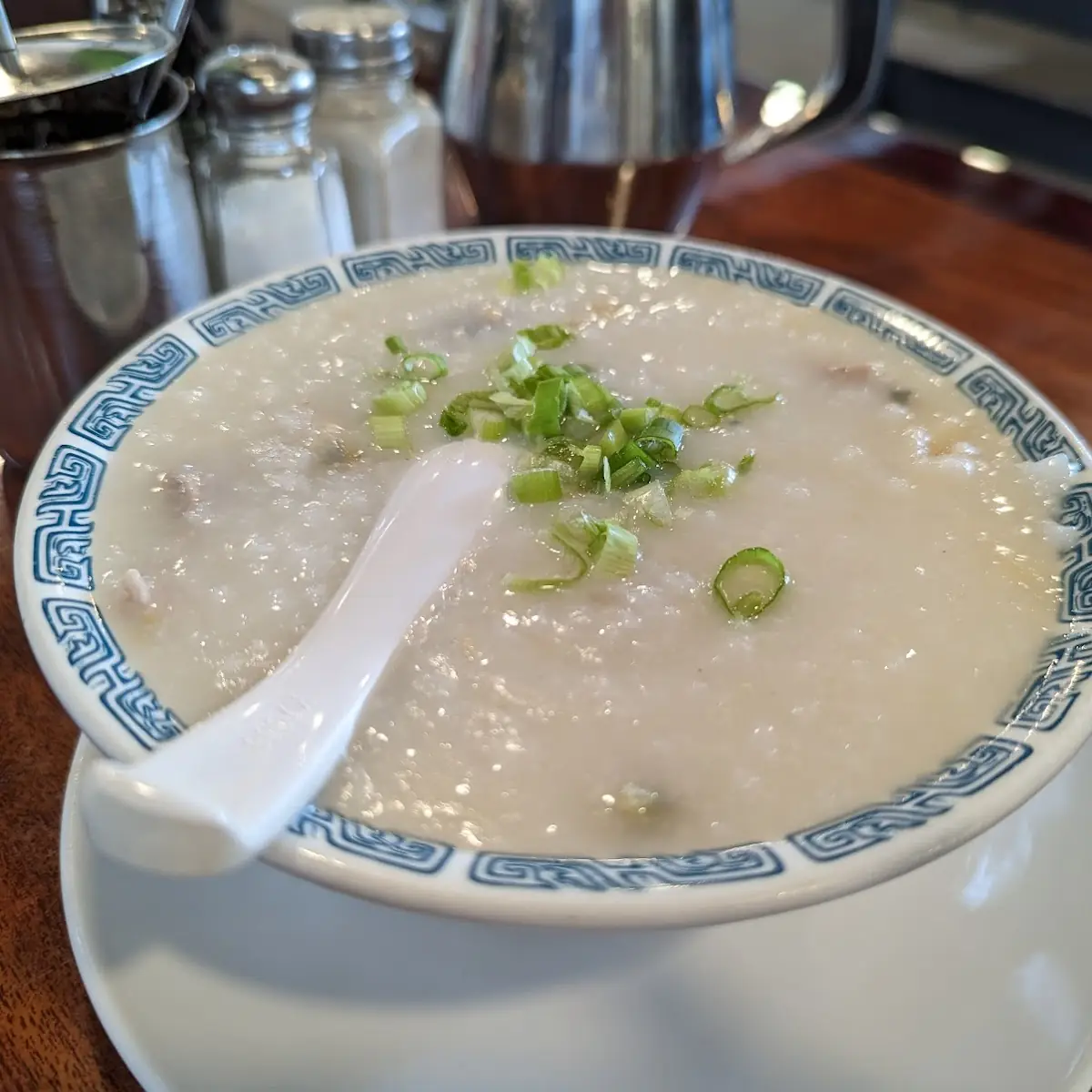 Thousand Year Old Egg and Shredded Pork Congee