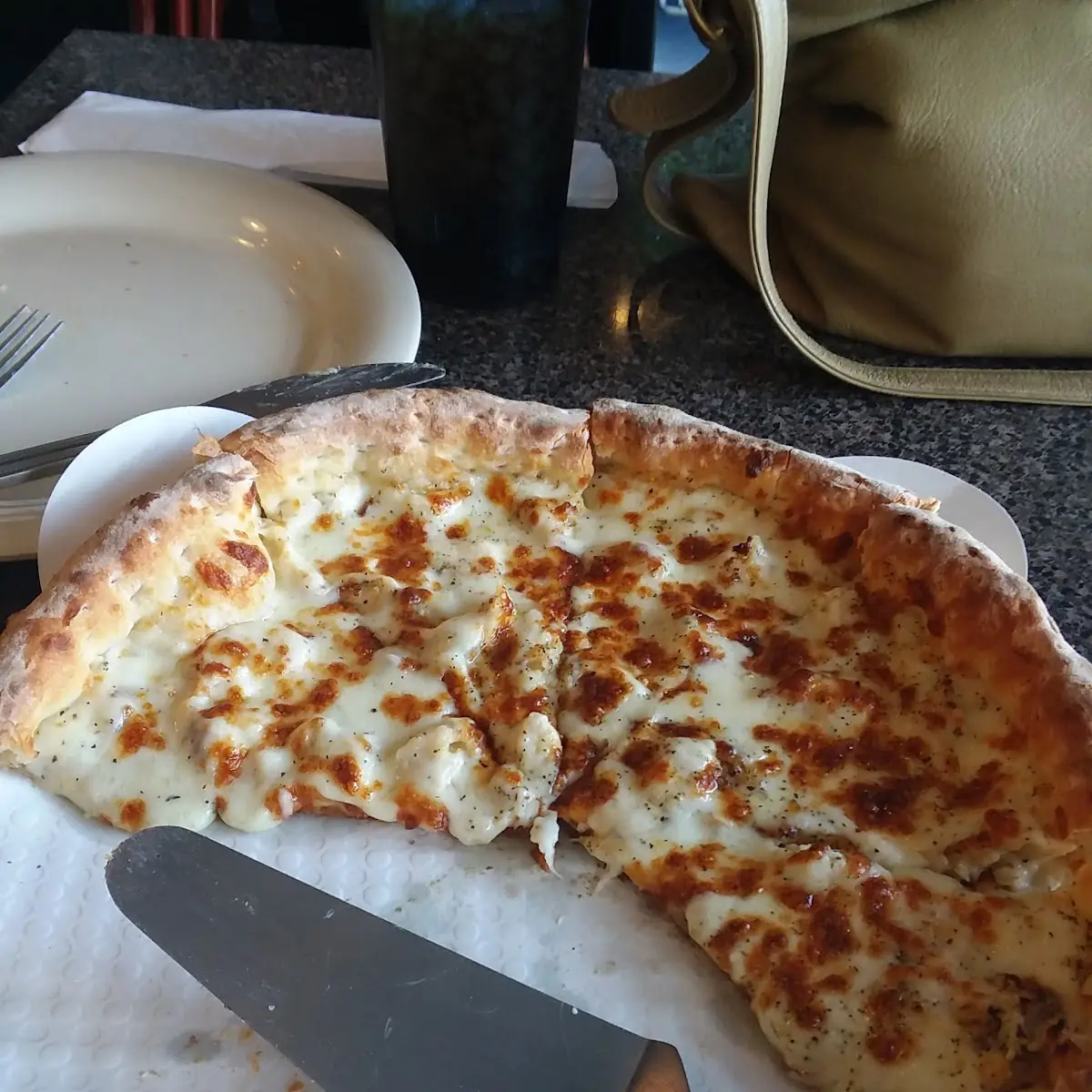 Thin Crust Pizza Ceasar Chicken