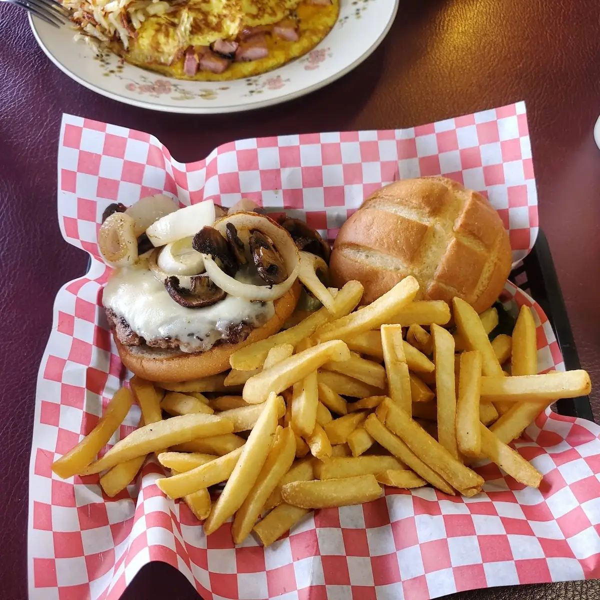 Mushroom Swiss Burger