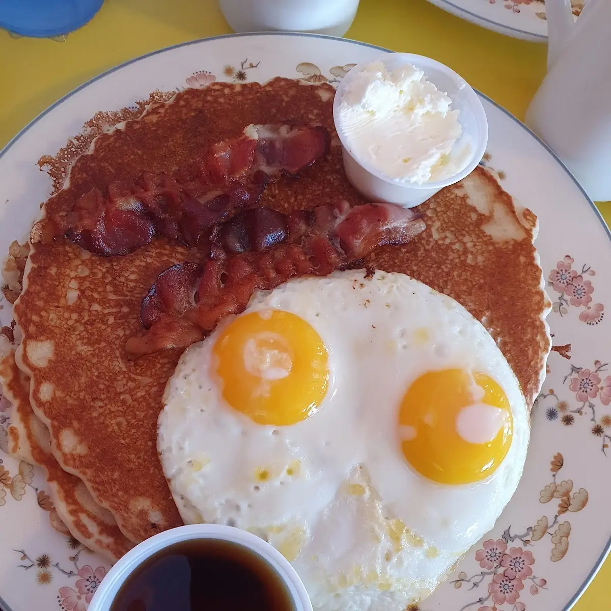 Two Pancakes Two Eggs & Two Bacon