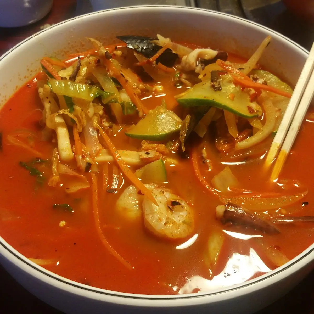 Spicy Seafood Noodle Soup