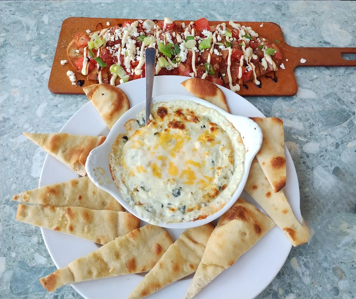 Spinach and Goat Cheese Dip, Chuck's Roadhouse Bar and Grill