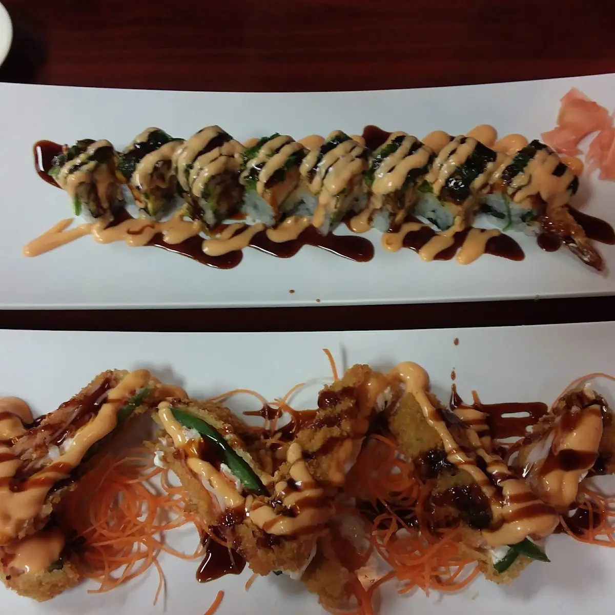Volcano Roll and Jalapeno Roll