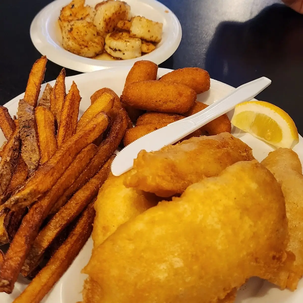 Fried Fish with Hush Puppies