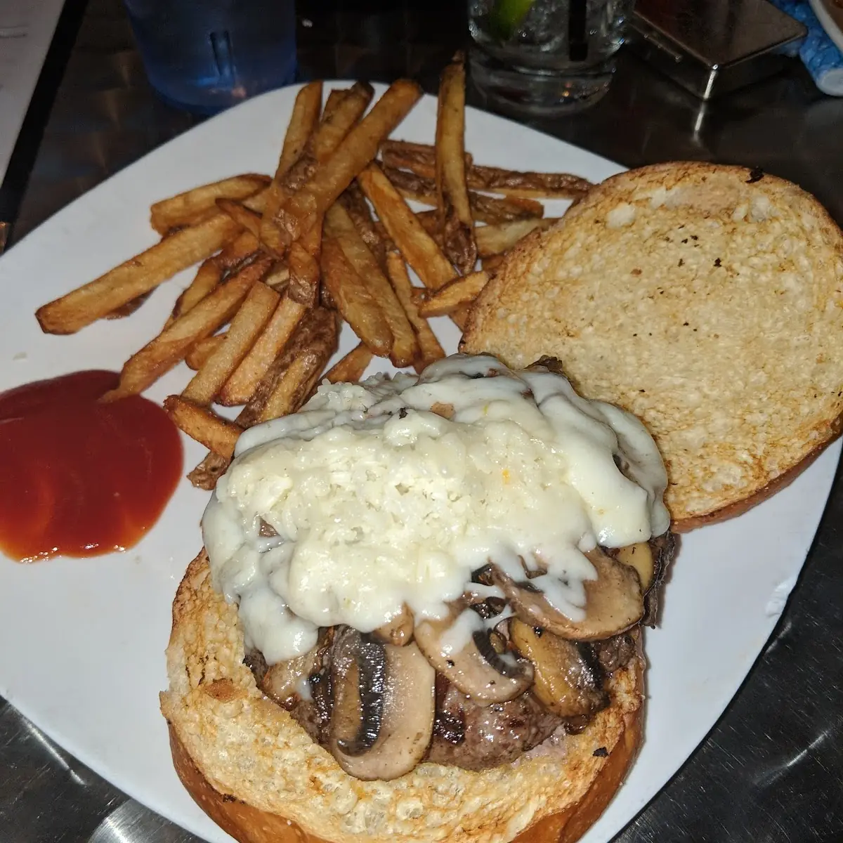 Mushroom Swiss Burger