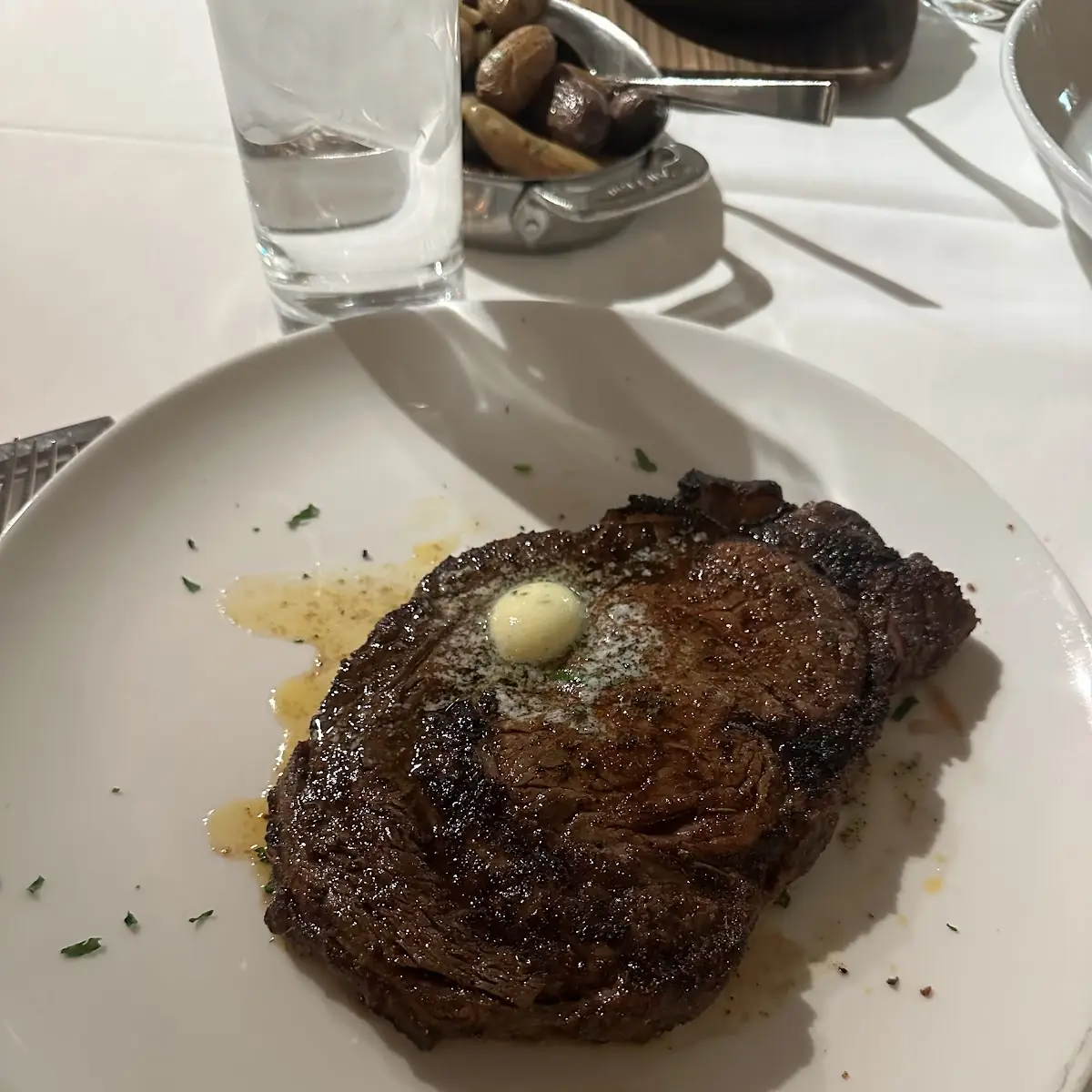 Grilled Ribeye Steak with Butter