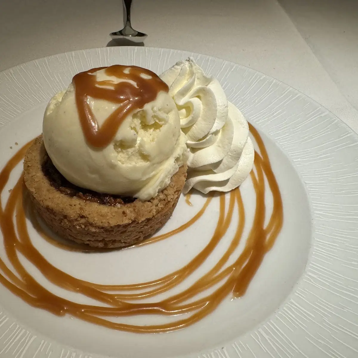 Pecan Pie with Vanilla Ice Cream