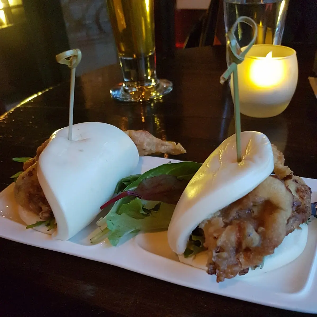 Crispy Duck Steamed Buns