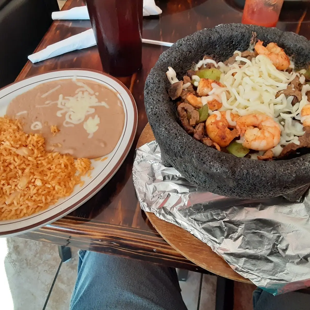 Steak Shrimp Cheese and Bell Pepper Steak