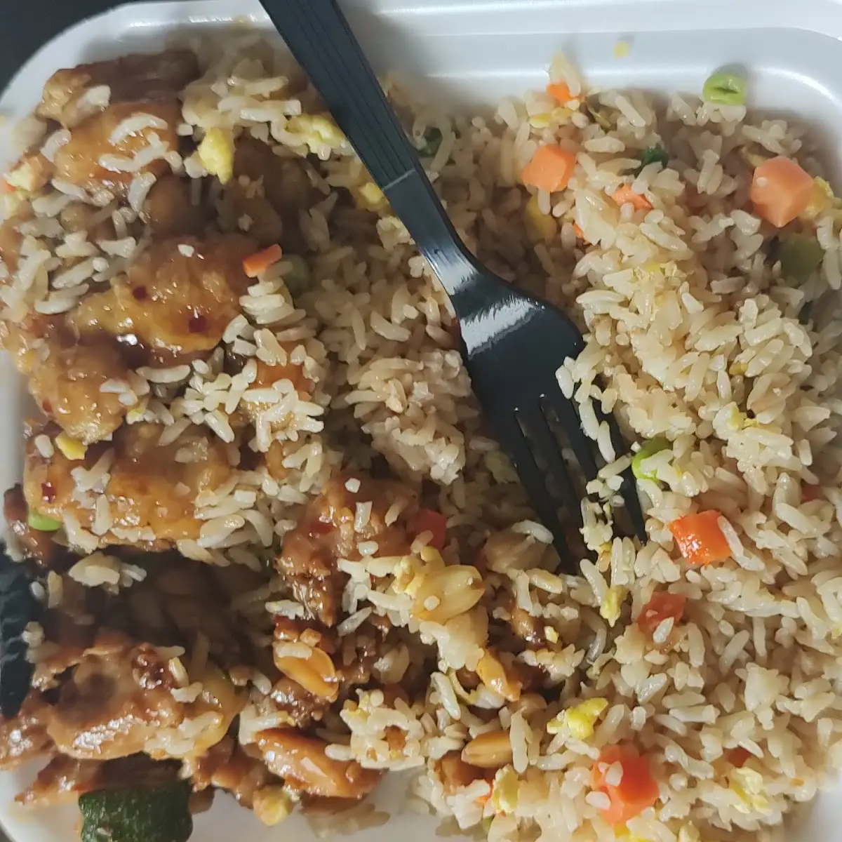 Orange Chicken Kung Pao Chicken Fried Rice