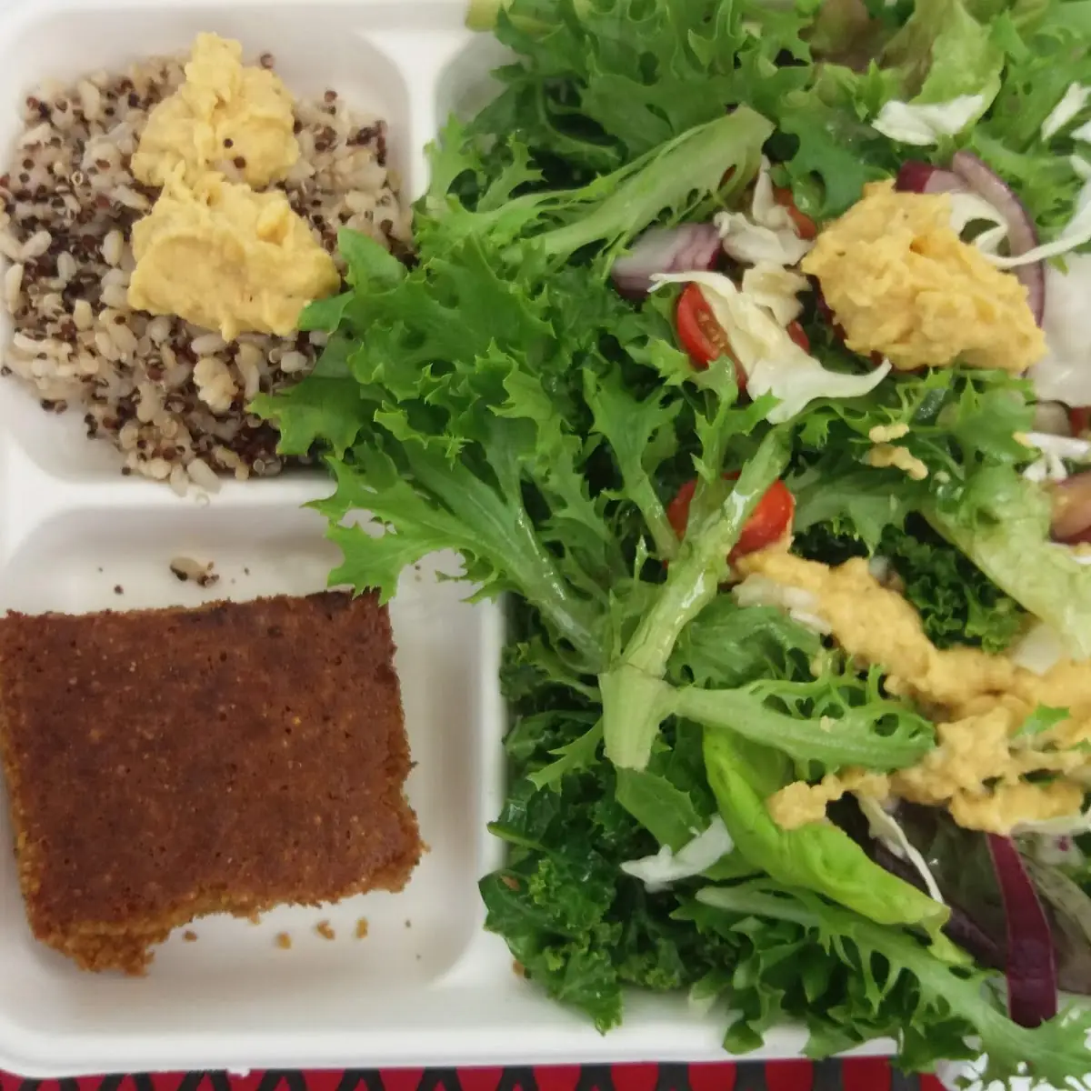Hummus and Black Eyed Pea Wrap