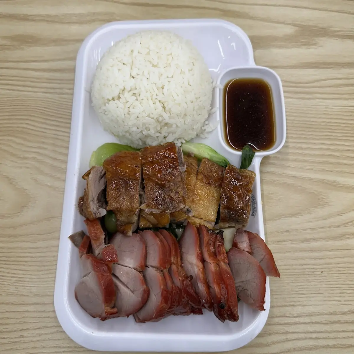 Roast Duck and BBQ Pork with Rice