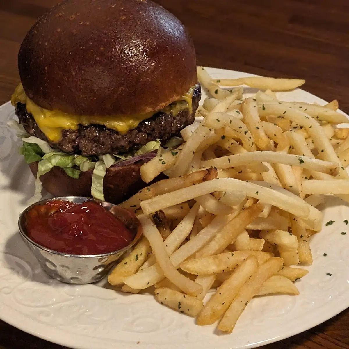 Burger and Fries