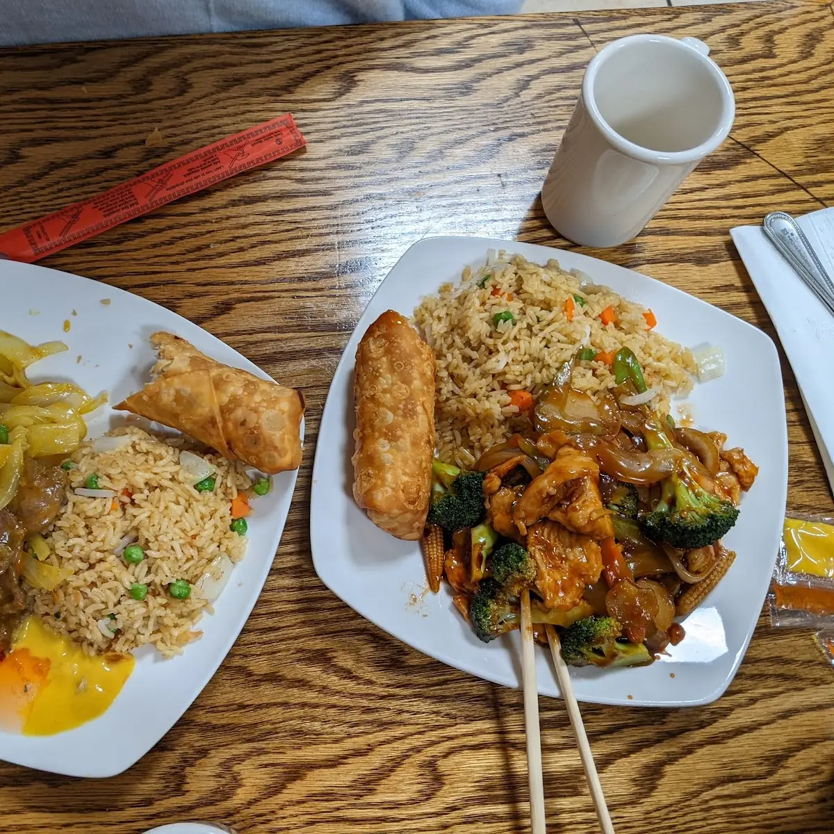Sechuan Beef and Curry Chicken