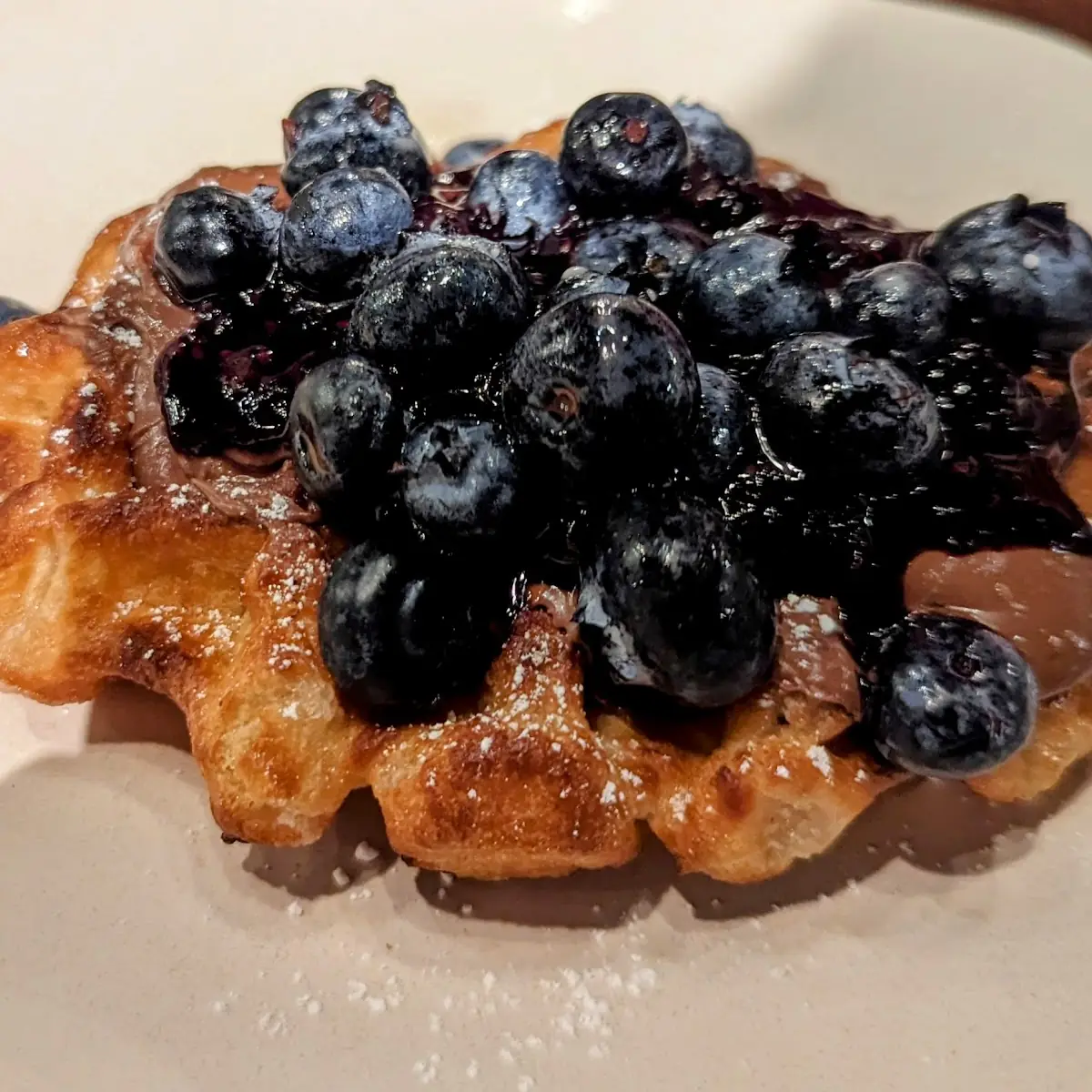 Blueberry Nutella Waffle
