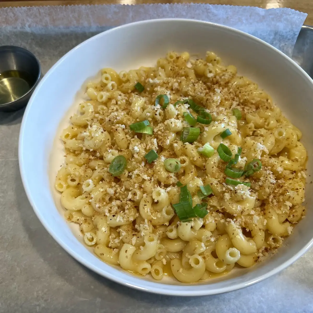 Breakfast Mac & Cheese with YoEgg